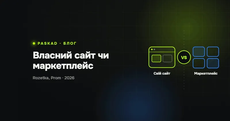Власний сайт чи маркетплейс (Rozetka, Prom): де вигідніше продавати у 2026